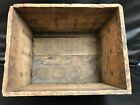 Rare Antique Moxie Wood Crate Box Dovetailed From 1912