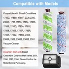 Replacement Parts Brush Roll And 1866 Vacuum Filters Compatible With Bissell Cro