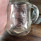 Vintage Lot 2 Anchor Hocking Salt   Pepper Shakers Mason Jar Glass W  Metal Lids