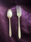 1921 Oneida Community Plate Grosvenor Silverplate Fork   Spoon Set     Vintage