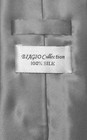 Biagio 100  Silk Necktie Solid Charcoal Grey Color Mens Gray Neck Tie