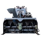 Compact Snow Blower Attachment For Mini Skid Steer Snowblower 1 Year Warranty