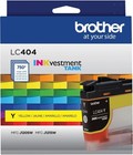 Brother Lc404ys Inkvestment Ink  750 Page-yield  Yellow
