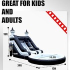 24ft Pvc Inflatable Water Slide For Adult Kids With Dartsboard   Big Splash Pool