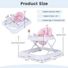 Foldable Baby Activity Walker W   Adjustable Height  Detachable Seat Cushion
