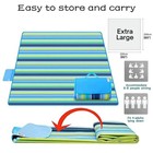 Oversized 80x80  Waterproof Picnic Blanket  Sandproof  Folds For Beach Camping