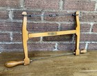 Vintage Marples Shamrock Brand Wooden Bow Saw Woodworking Old Tool