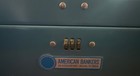 Vintage American Bankers Blue Metal Lock Box With 3-dial Combination With Manual