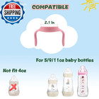 4-pack Baby Bottle Handles For Mam Bottles - Easy Grip Feeding Accessories