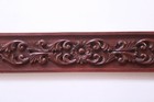 Wooden Wall Panel Lintel Horizontal Filigree Carving Vintage Entrance Door Decor