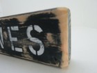 12 Inch Wood Hand Painted Waves Sign Nautical Seafood   s734 