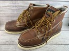 Thorogood 814-4200 Moc Toe Work Boots Men   s 9 2e Usa Made Tobacco Leather
