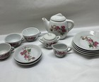 Childs Classic Rose Pattern China Tea Set Vintage Made In Japan  14 Pieces