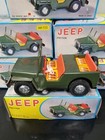 Mib Wwii Us Army Jeep Tin Friction Toy World War 2 Car Mf-722 China 6 5 Rare Htf