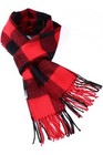 Winter Unisex 100  Cashmere Plaid Stripe Scotland Made Warm Scarves Wool Scarf