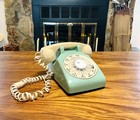 Vintage Western Electric Rotary Dial Phone  Working  Landline Telephone Bi-color