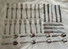 Antique Rogers Bros Silverware 1847 32 Piece Lot Utensil Flatware Silver Plate