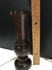 Vtg Nicaragua Hand Turned Exotic Rosewood Cocobolo Wood Vase Signed Folk Art