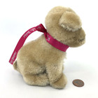 Steiff Mopsy Dog Sitting 1960s Mohair Plush 12cm 5in Glass Eyes Tongue Cut No Id
