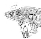 Cessna Citation X Cutaway Drawing  24in X 36in