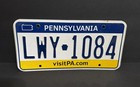 Pennsylvania License Plate  Lwy - 1084 Visit Pa com     Great Condition