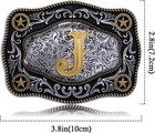 Western Belt Buckle Initial Letters Abcdjmr To Z Large Gold Cowboy Belt Buckl   