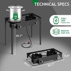 Outdoor 150000 Btu Stove Propane Double Burner Stove Portable Cooker Bbq Grill