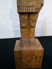 14  Tall Vtg Hand Carved Wooden Cigar Store Indian Sculpture Signed Anderson