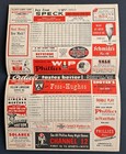 1956 Philadelphia Phillies Vs Brooklyn Dodgers Baseball Program Jackie Robinson