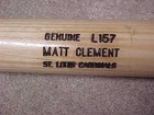 2008 Matt Clement Game-issues  ls  Baseball Bat    St  Louis Cardinals--minors