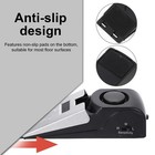 Wireless Door Stop Blocking Alarm Vibration Triggered Alert Security System