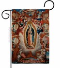 Virgin Of Guadalupe Burlap Garden Flag Religious Faith Decorative Yard Banner