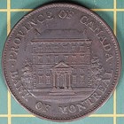 1842 Province Of Canada Half Penny Token Pc-1a2