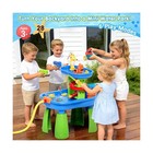 Water Table For Kids Ages 3-8 stem 28pcs Rain Shower Sand   Water Play Set Blue