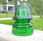 Great 7 Up Green Cd 162 Hemingray Signal Style Glass Insulator  r 