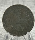 1889-h British North Borneo 1 Cent Good Details  Rim Damge Bronze 9 5gr 29 6mm