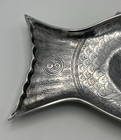 1977 Arthur Court Aluminum Fish Platter Tray With Green Agate Or Jade Eye