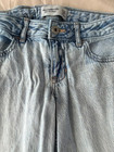 Abercrombie Girls Lightweight Low Rise Baggy Jeans Light Wash Demin Blue 11-12
