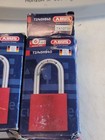 Lot Of 4 - Abus 72 40hb40 Lockout Padlock Aluminum Blue   1-1 2 