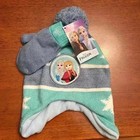 Nwt Disney   Frozen Anna And Elsa Hat And Mitten Set   Os Toddler