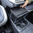 Double Central Console Armrest Storage Box Organizer Container Tray For Kia Ev3