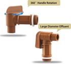 8pcs 3 4    Male Barrel Faucet For 5 Gallon Water Jugs Plastic Drum Faucet Spigot
