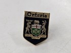 Vintage Lot Of Two Canadian Lapel Hat Pins  Ontario And Canadian Flag
