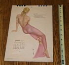 1948 Varga 12-month Pin-up Calendar W  Earl Wilson Verses 8 5x12 See Pictures