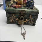 Traveling Bears Lock Box Money Bank Bears With Key And Lock - New