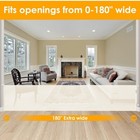 Retractable Baby Gate Extra Wide 180  X 33  Indoor Outdoor Driveway Garage Fence