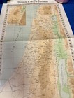 Rare Original Vintage 1946 Palestine The Old Testament Map By F j  Salmon Israel