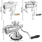 Vevor Hand Manual Meat Grinder Mincer Sausage Maker Stainless Steel   Cast Iron 