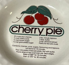 Vintage Ceramic Cherry Pie Plate 10   