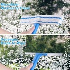 Window Cleaner With Long Handle 57in   Glass Cleaning Tools With Silicon Squeege
